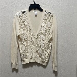 Ivory Lace Women's Cardigan